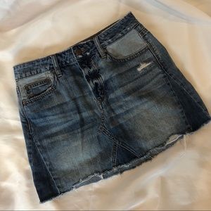 AE High Waisted Jean Skirt